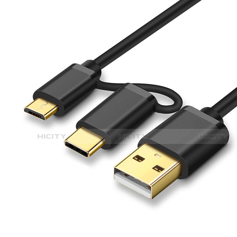 Kabel Type-C und Mrico USB Android Universal T01 Schwarz