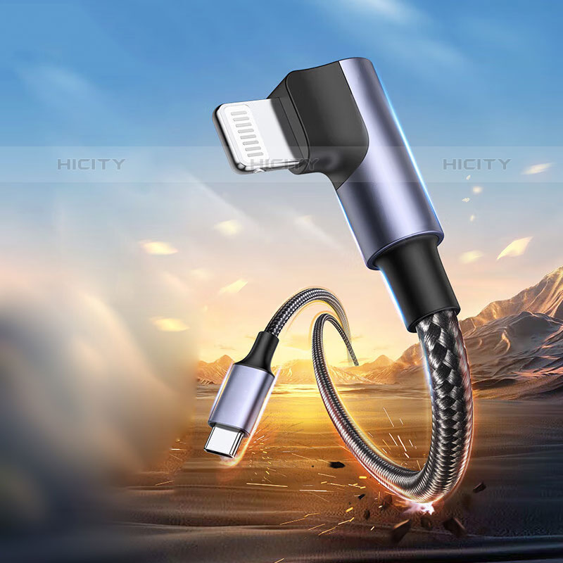 Kabel Type-C USB-C auf Lightning USB H01 für Apple iPad Pro 12.9 (2021) Dunkelgrau Plus