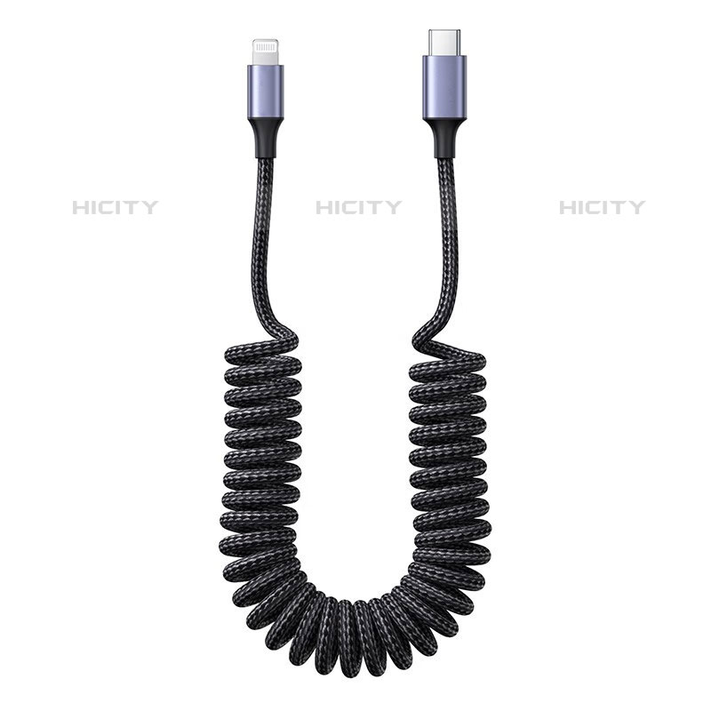 Kabel Type-C USB-C auf Lightning USB H02 für Apple iPad Air 5 10.9 (2022) Dunkelgrau