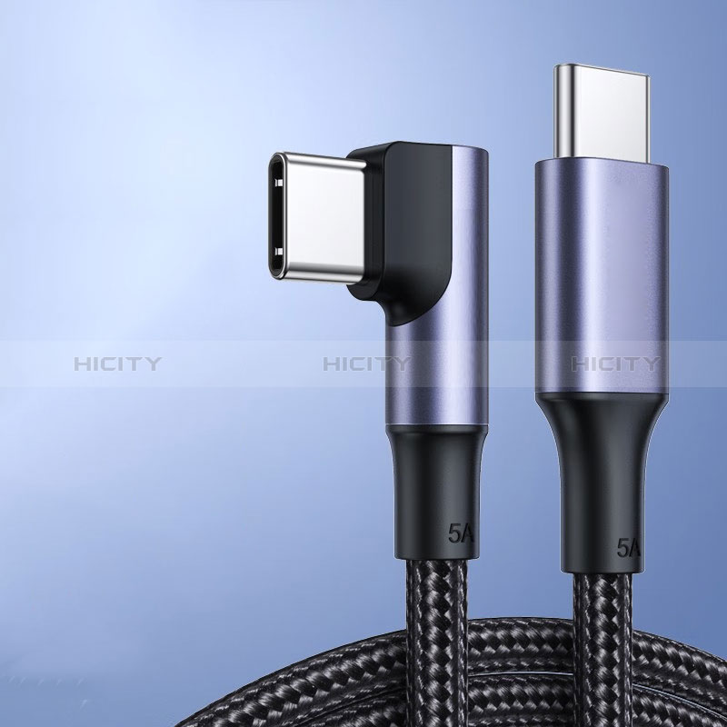 Kabel Type-C USB-C auf Type-C USB-C 100W H02 für Apple iPad Pro 11 (2021) Schwarz groß