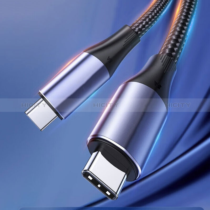 Kabel Type-C USB-C auf Type-C USB-C 100W H03 für Apple iPad Air 5 10.9 (2022) Dunkelgrau