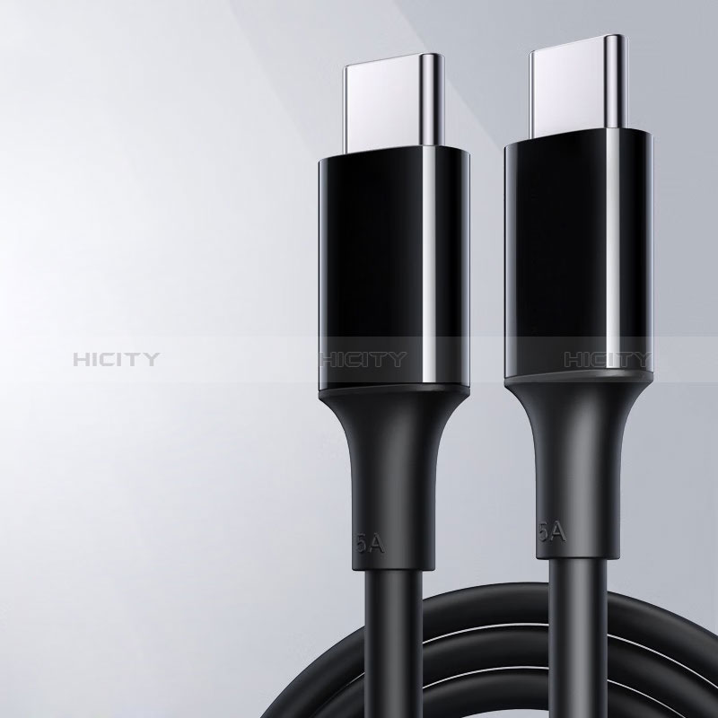 Kabel Type-C USB-C auf Type-C USB-C 100W H04 für Apple iPad Pro 11 (2022) Schwarz