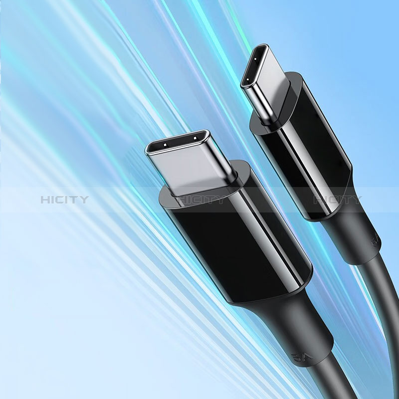 Kabel Type-C USB-C auf Type-C USB-C 100W H05 für Apple iPad Pro 12.9 (2021) Schwarz Plus