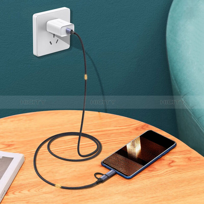 Kabel Type-C USB-C auf Type-C USB-C 60W H03 für Apple iPad Pro 12.9 (2021) Dunkelgrau
