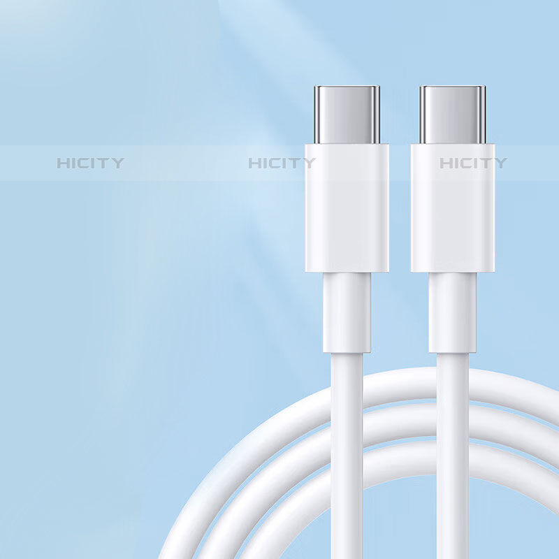 Kabel Type-C USB-C auf Type-C USB-C 6A für Apple iPad Air 5 10.9 (2022) Weiß