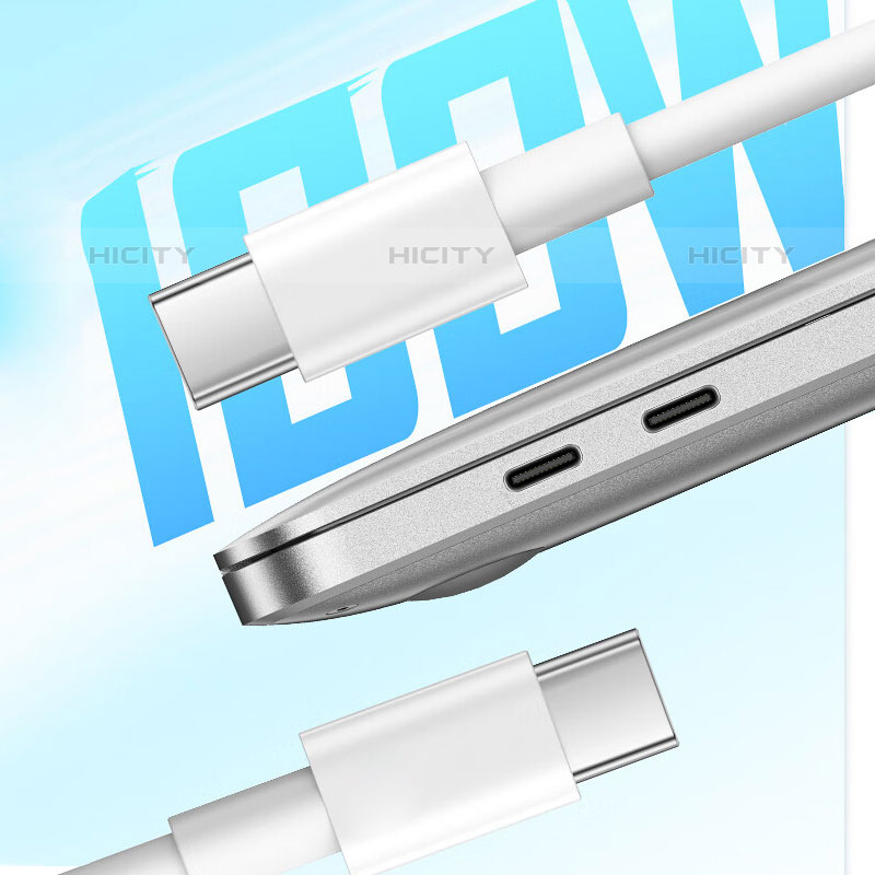 Kabel Type-C USB-C auf Type-C USB-C 6A für Apple iPad Pro 12.9 (2022) Weiß