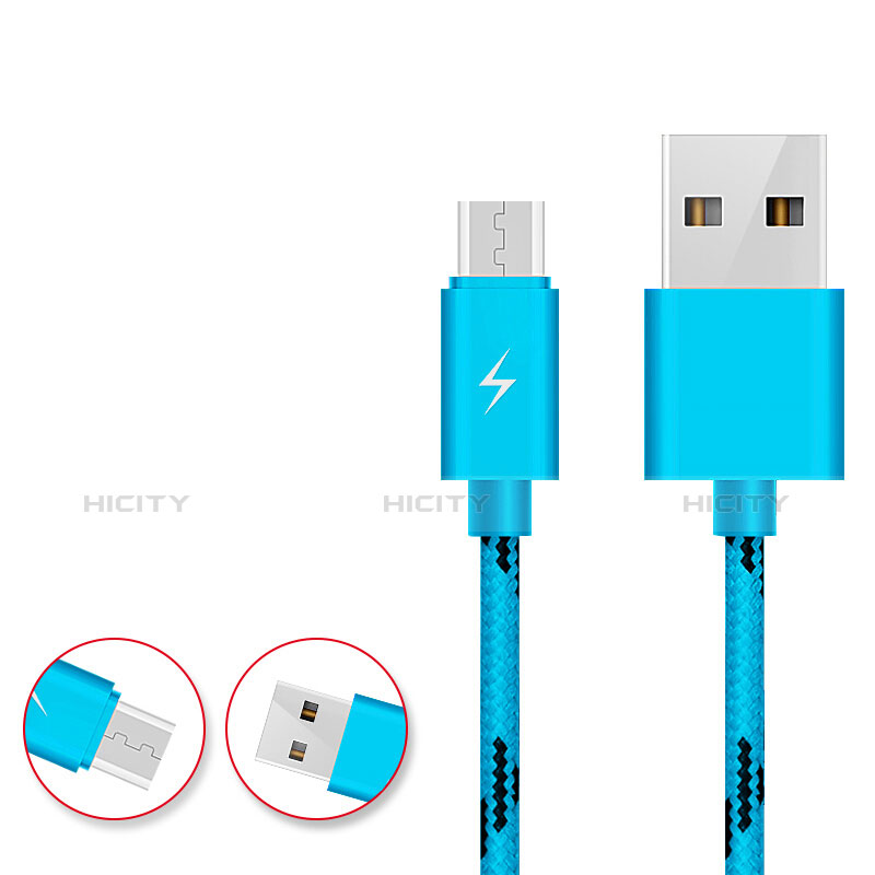 Kabel USB 2.0 Android Universal A03 Hellblau