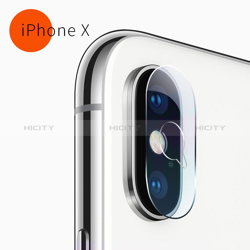 Kameraschutz Gehärtetes Glas Glasfolie F05 für Apple iPhone X Klar