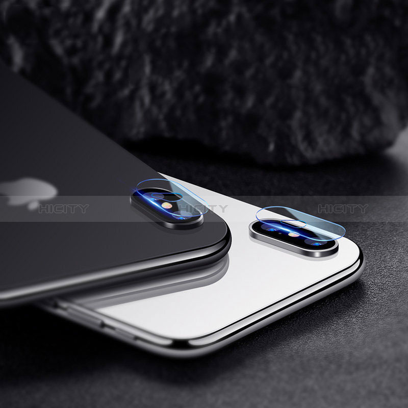 Kameraschutz Gehärtetes Glas Glasfolie F06 für Apple iPhone X Klar