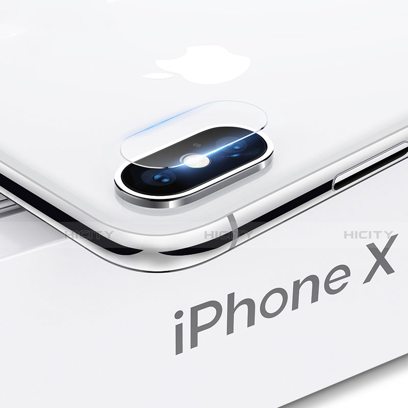 Kameraschutz Gehärtetes Glas Glasfolie für Apple iPhone X Klar