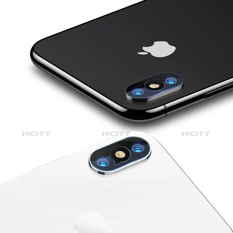 Kameraschutz Gehärtetes Glas Glasfolie P01 für Apple iPhone X Klar groß