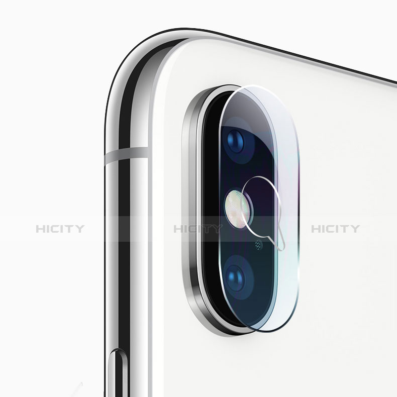 Kameraschutz Gehärtetes Glas Glasfolie P01 für Apple iPhone X Klar groß