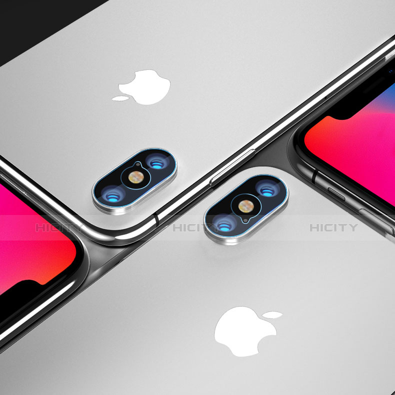 Kameraschutz Gehärtetes Glas Glasfolie P01 für Apple iPhone X Klar groß