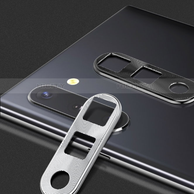 Kameraschutz Gehärtetes Glas Glasfolie Skins zum Aufkleben Panzerglas für Samsung Galaxy Note 10 5G Silber groß