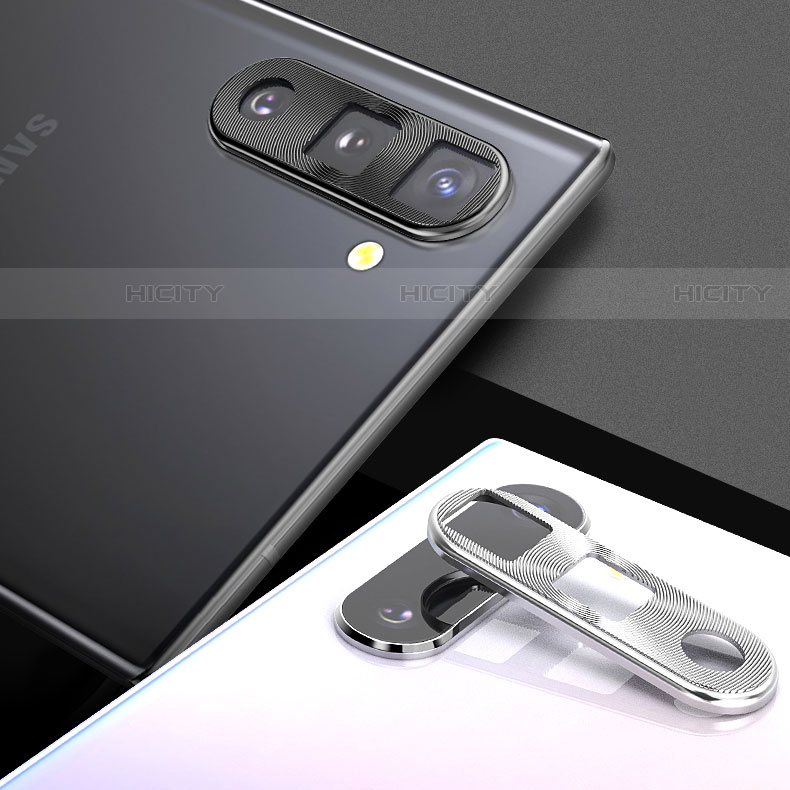 Kameraschutz Gehärtetes Glas Glasfolie Skins zum Aufkleben Panzerglas für Samsung Galaxy Note 10 5G Silber groß