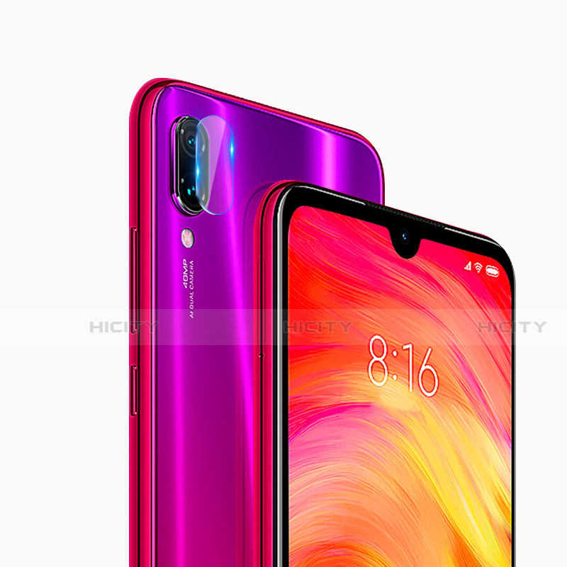 Kameraschutz Gehärtetes Glas Glasfolie Skins zum Aufkleben Panzerglas für Xiaomi Redmi Note 7 Pro Klar groß