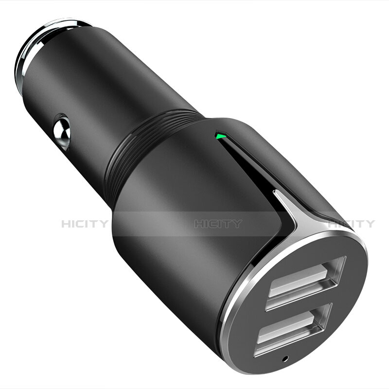 Kfz-Ladegerät Adapter 3.1A Dual USB Zweifach Stecker Fast Charge Universal K02 Schwarz