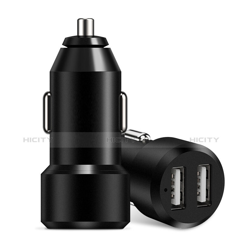 Kfz-Ladegerät Adapter 3.4A Dual USB Zweifach Stecker Fast Charge Universal Schwarz