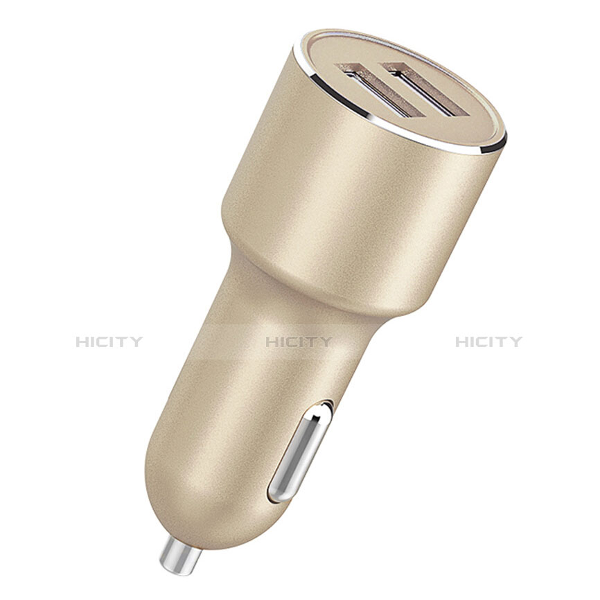 Kfz-Ladegerät Adapter 4.2A Dual USB Zweifach Stecker Fast Charge Universal Gold