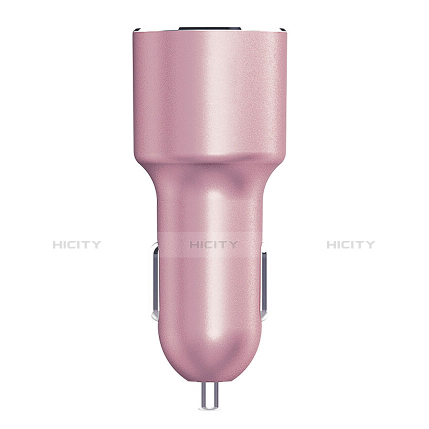 Kfz-Ladegerät Adapter 4.2A Dual USB Zweifach Stecker Fast Charge Universal Rosa