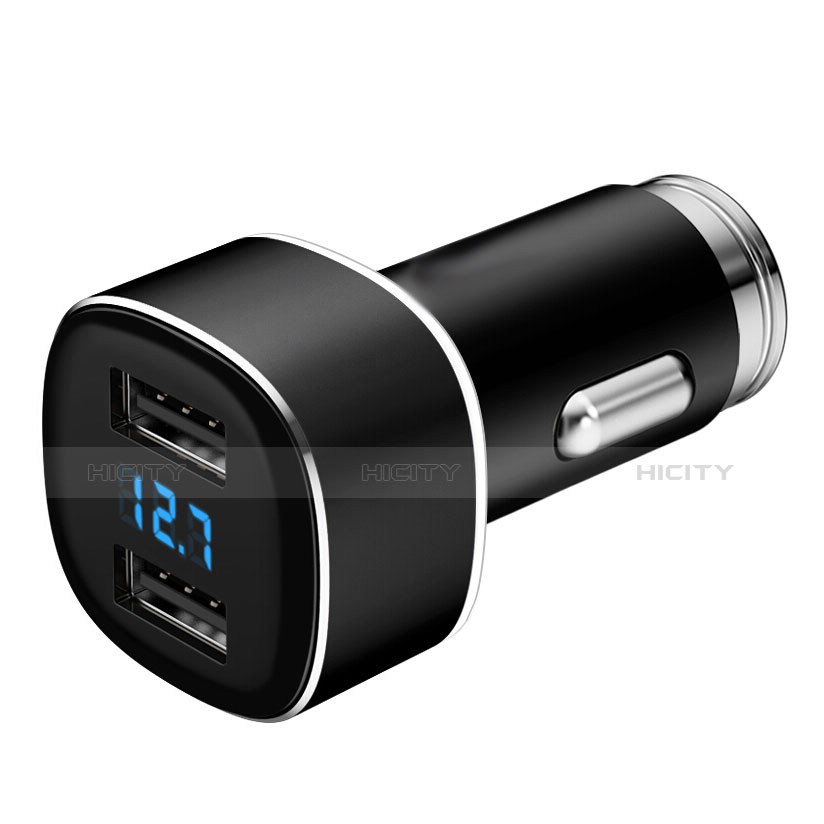 Kfz-Ladegerät Adapter 4.8A Dual USB Zweifach Stecker Fast Charge Universal Schwarz