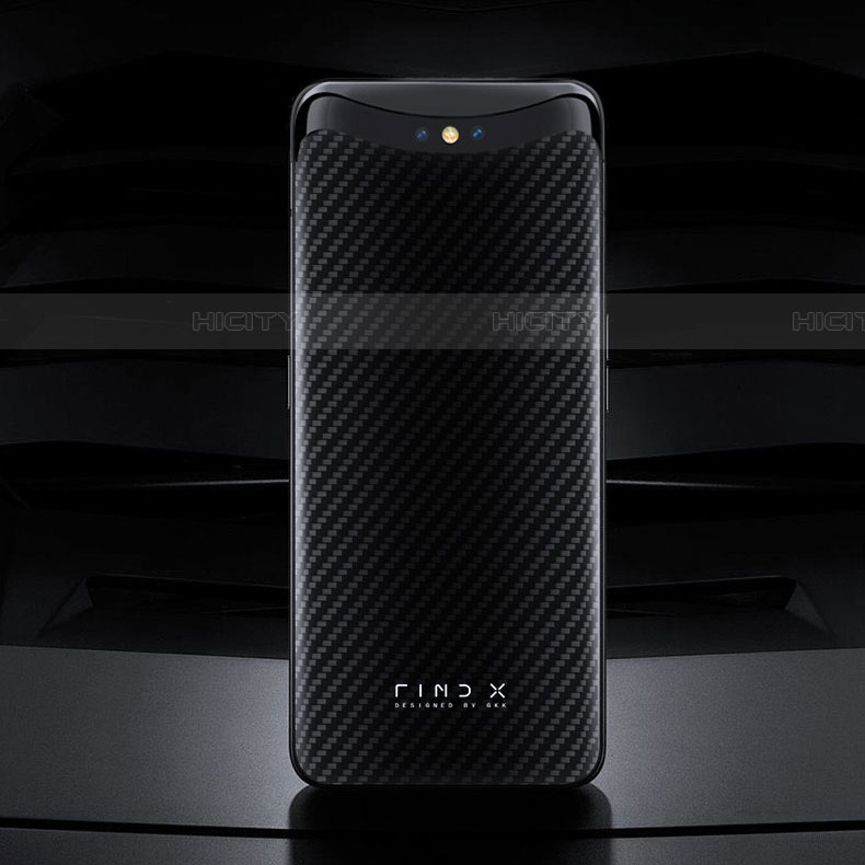 Kohlefaser Hülle Handyhülle Luxus Schutzhülle Tasche Köper T01 für Oppo Find X Super Flash Edition Schwarz