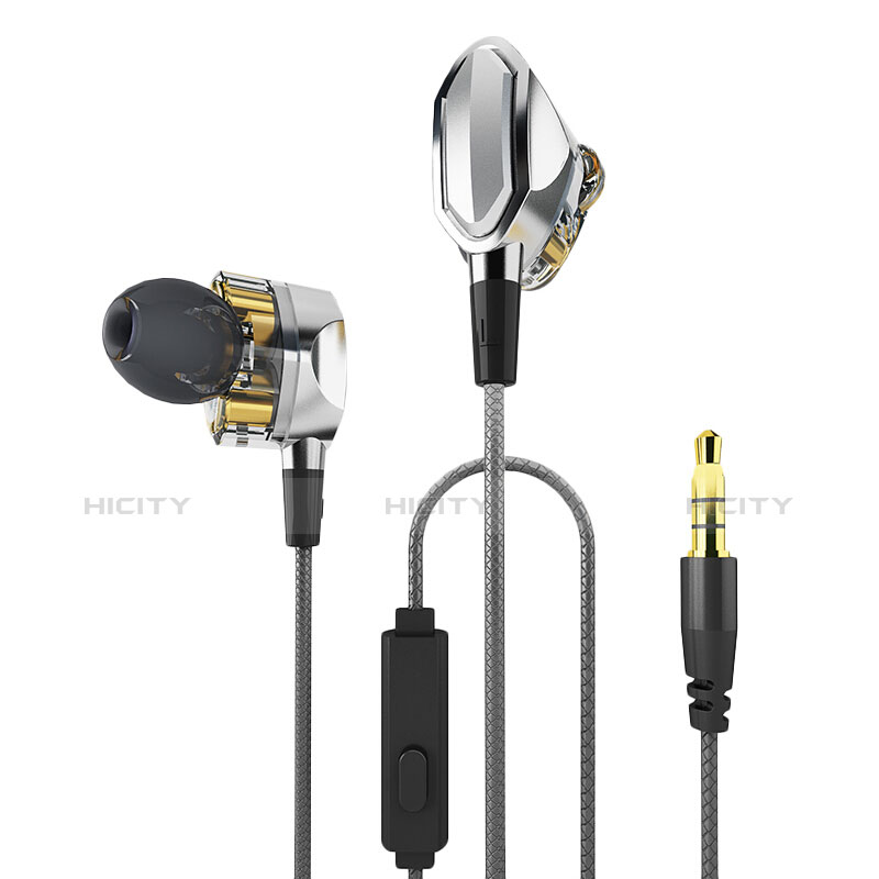 Kopfhörer Stereo Sport Ohrhörer In Ear Headset H04 Silber