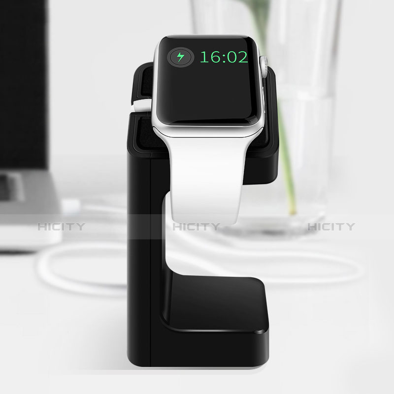 Ladegerät Dock Ladestation Ständer Halter Halterung C04 für Apple iWatch 4 40mm Schwarz groß