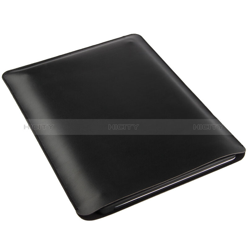 Leder Handy Tasche Sleeve Schutz Hülle für Apple New iPad 9.7 (2018) Schwarz