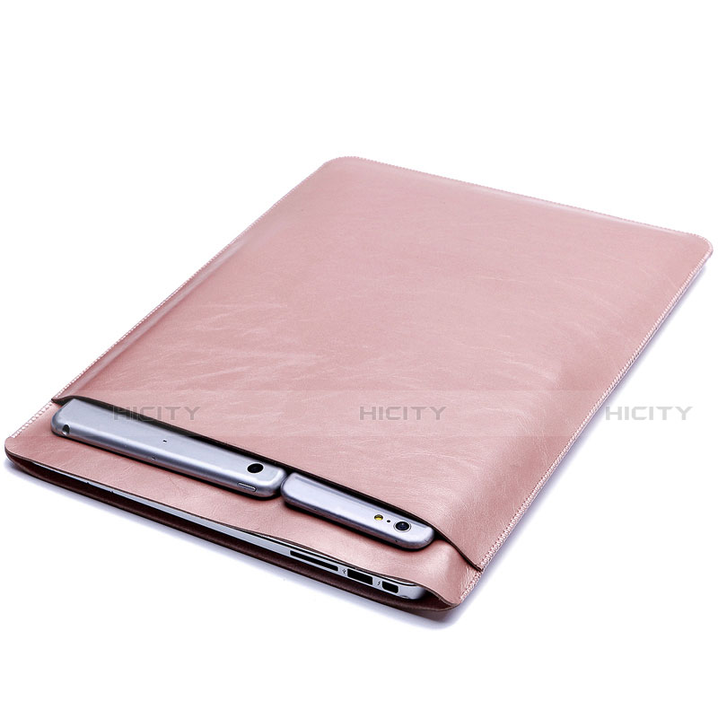 Leder Handy Tasche Sleeve Schutz Hülle für Huawei Honor MagicBook 14 Rosegold Plus