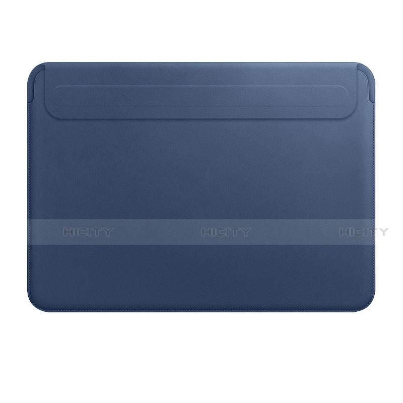 Leder Handy Tasche Sleeve Schutz Hülle L01 für Apple MacBook 12 zoll Blau