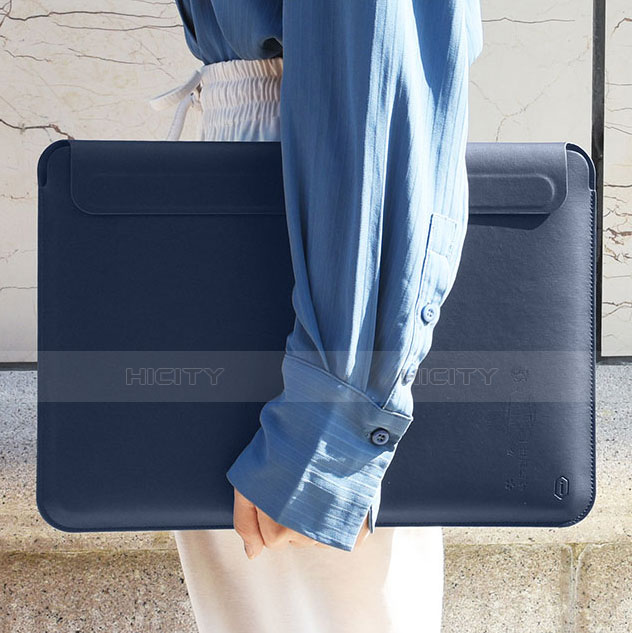 Leder Handy Tasche Sleeve Schutz Hülle L01 für Apple MacBook Air 13 zoll groß