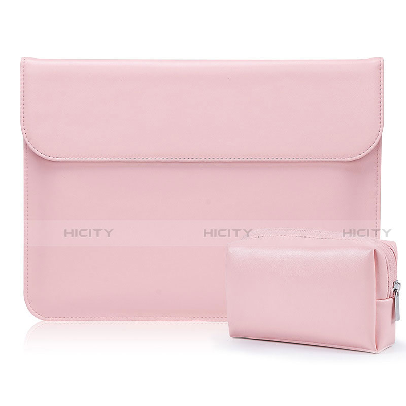 Leder Handy Tasche Sleeve Schutz Hülle L01 für Samsung Galaxy Book Flex 13.3 NP930QCG Rosa