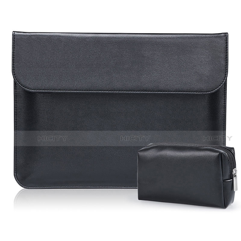 Leder Handy Tasche Sleeve Schutz Hülle L01 für Samsung Galaxy Book Flex 13.3 NP930QCG Schwarz Plus