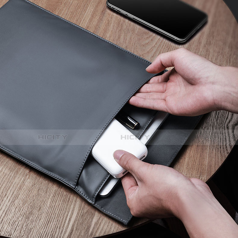 Leder Handy Tasche Sleeve Schutz Hülle L03 für Apple MacBook 12 zoll