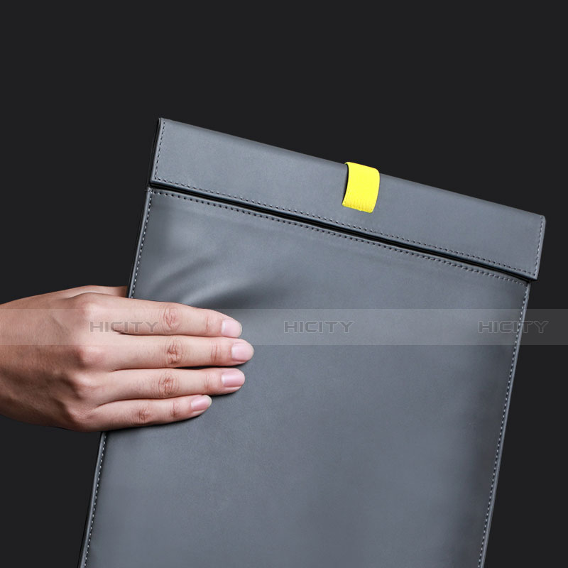 Leder Handy Tasche Sleeve Schutz Hülle L03 für Apple MacBook Air 13.3 zoll (2018)