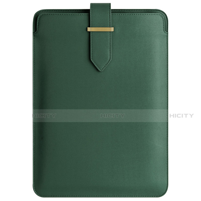 Leder Handy Tasche Sleeve Schutz Hülle L04 für Apple MacBook Air 11 zoll Grün Plus