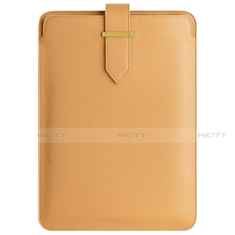 Leder Handy Tasche Sleeve Schutz Hülle L04 für Apple MacBook Pro 15 zoll Retina Braun