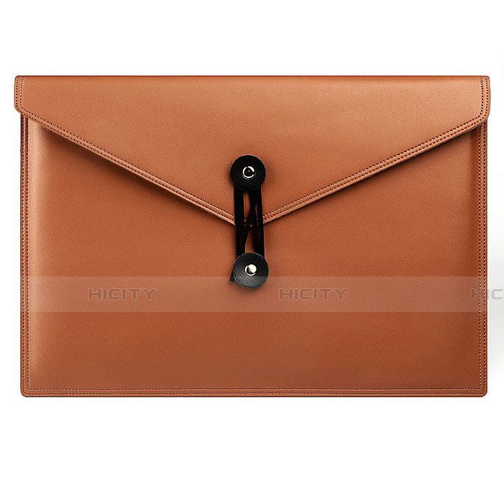 Leder Handy Tasche Sleeve Schutz Hülle L08 für Apple MacBook Air 11 zoll Braun