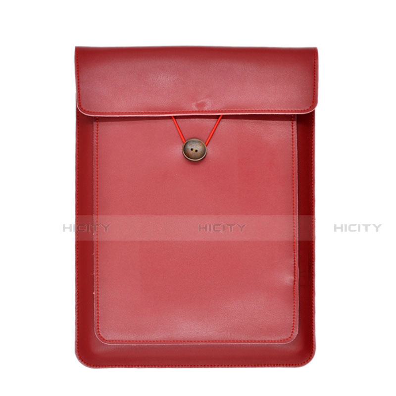 Leder Handy Tasche Sleeve Schutz Hülle L09 für Apple MacBook Air 11 zoll Rot Plus