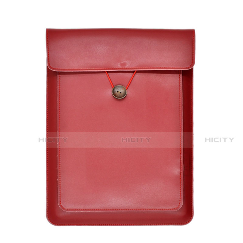 Leder Handy Tasche Sleeve Schutz Hülle L09 für Apple MacBook Air 13 zoll (2020) Rot Plus