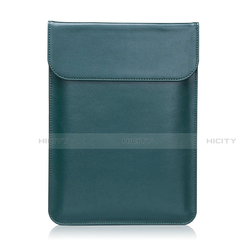 Leder Handy Tasche Sleeve Schutz Hülle L21 für Apple MacBook Air 11 zoll Grün