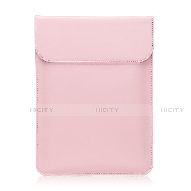 Leder Handy Tasche Sleeve Schutz Hülle L21 für Apple MacBook Pro 15 zoll Rosa Plus