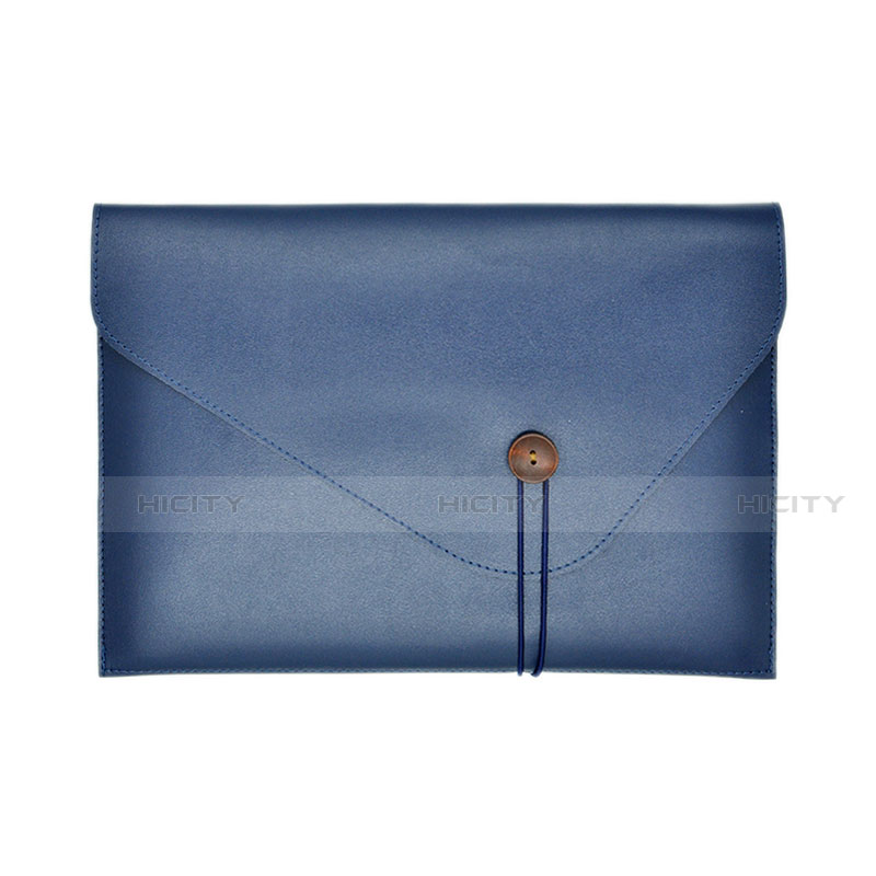 Leder Handy Tasche Sleeve Schutz Hülle L22 für Apple MacBook 12 zoll Blau