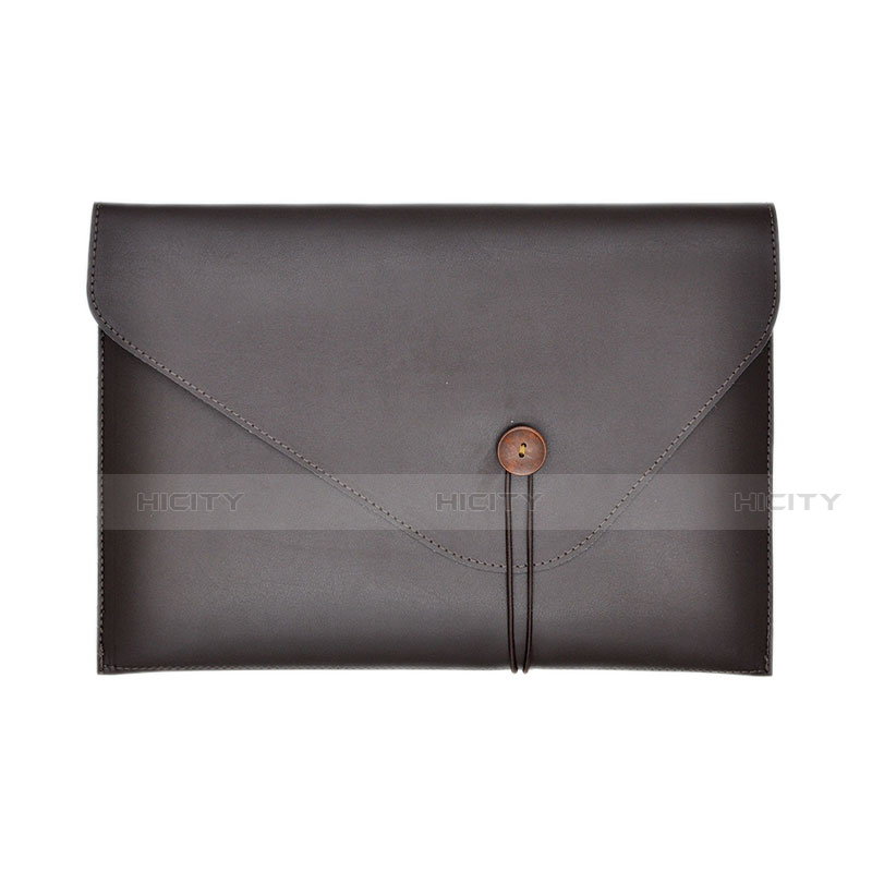 Leder Handy Tasche Sleeve Schutz Hülle L22 für Apple MacBook Pro 13 zoll Braun