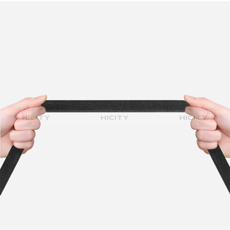 Leder Hülle Schreibzeug Schreibgerät Beutel Halter mit Abnehmbare Gummiband P04 für Apple Pencil Apple iPad Pro 10.5 Schwarz