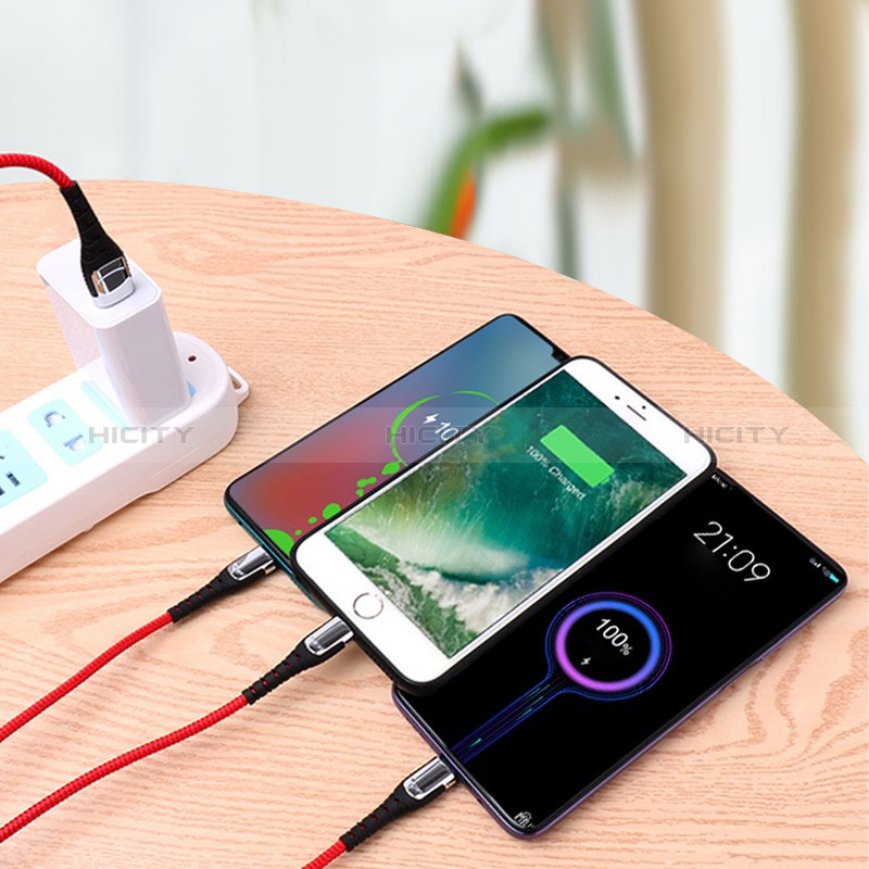 Lightning USB Ladekabel Kabel Android Micro USB Type-C 5A H03 für Apple iPhone 15