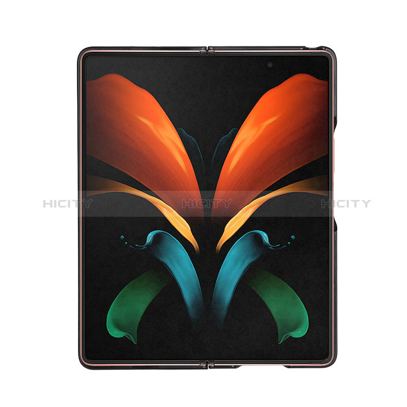 Luxus Leder Hülle Handyhülle und Kunststoff Schutzhülle Hartschalen Tasche BH4 für Samsung Galaxy Z Fold2 5G