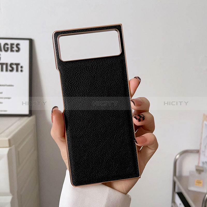 Luxus Leder Hülle Handyhülle und Kunststoff Schutzhülle Hartschalen Tasche S02 für Xiaomi Mix Fold 2 5G