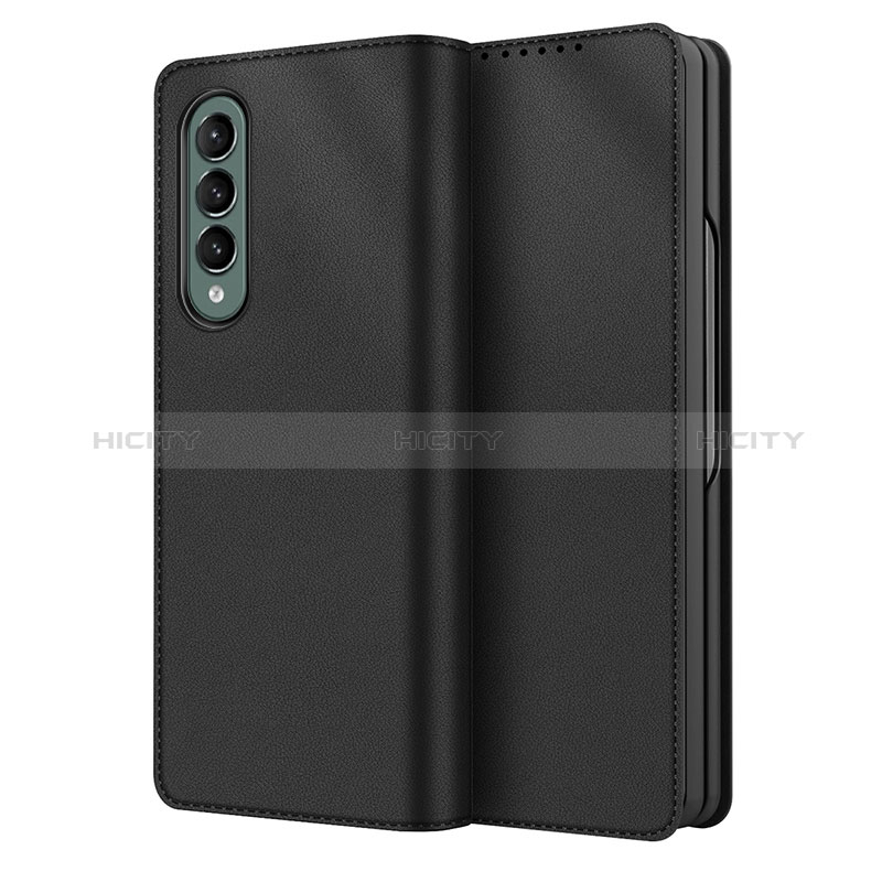 Luxus Leder Hülle Handyhülle und Kunststoff Schutzhülle Hartschalen Tasche S03 für Samsung Galaxy Z Fold3 5G groß